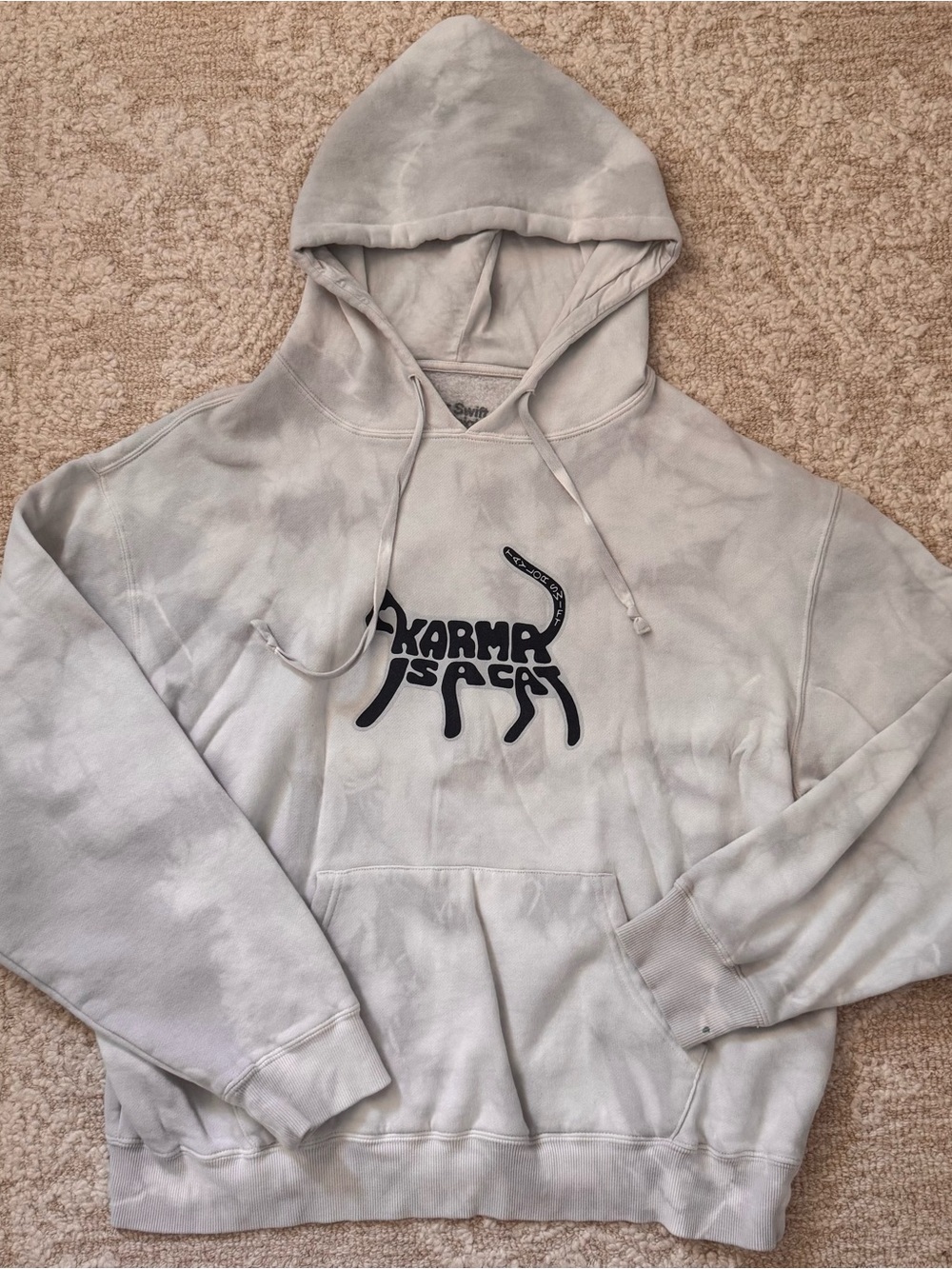Taylor Swift Karma is a Cat Tie-Dye Hoodie